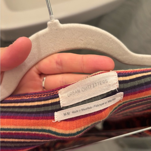 Striped Multicolor Wrap Top - Picture 3 of 4